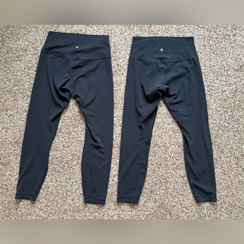 Bundle of 2 align pant 25” black size 8